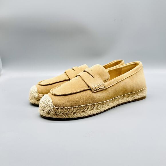 Sam Edelman Shoes Womens 6.5 Brown Suede Kai Espadrille Penny Loafer Slip On - Picture 3 of 10